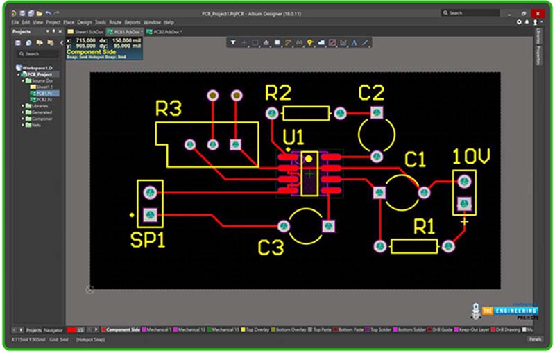 projeto e fabricação de placa de circuito impresso