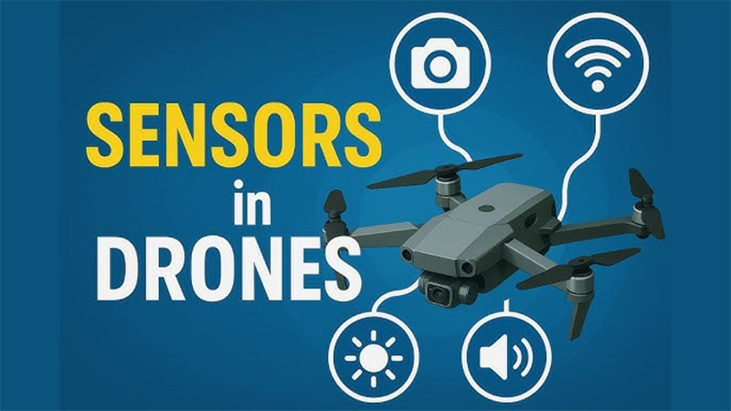 quais tipos de sensores usados em drones