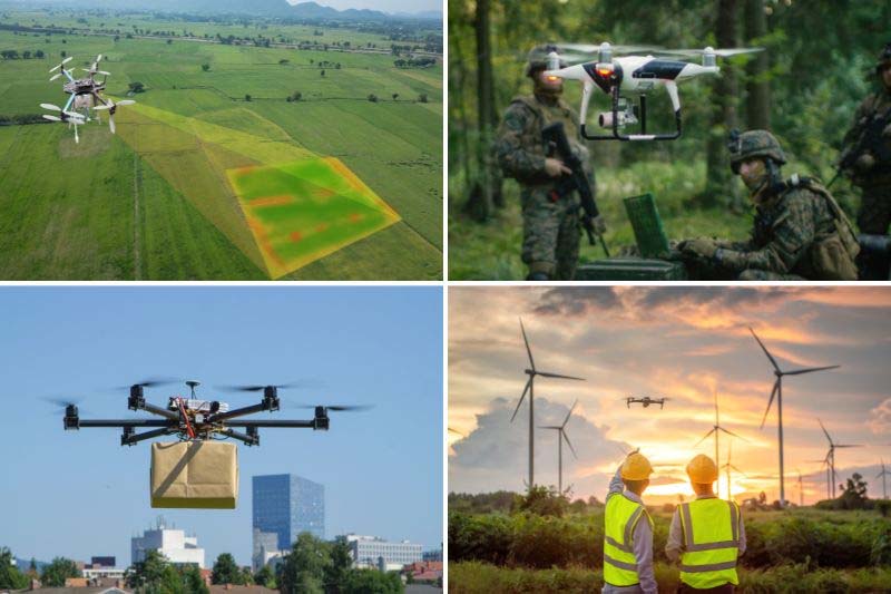 aplicações de drones