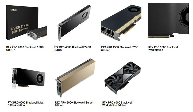 placas de vídeo profissionais de estação de trabalho nvidia