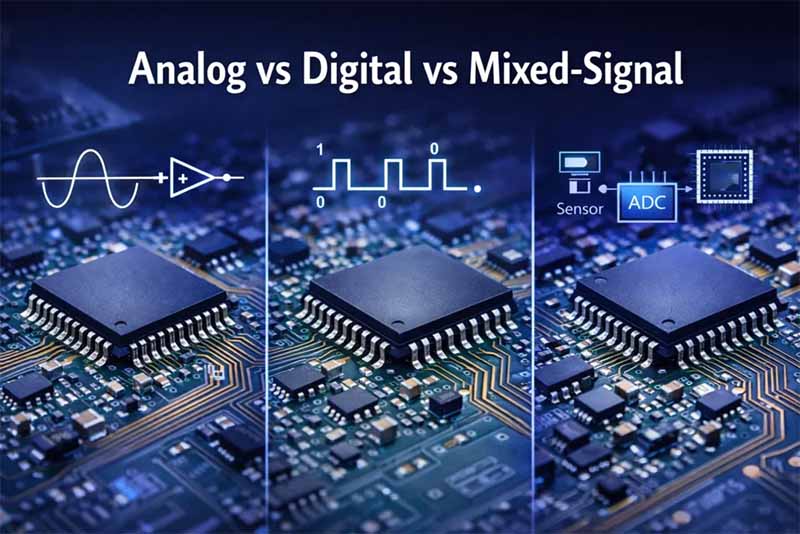 circuito integrado digital vs analógico