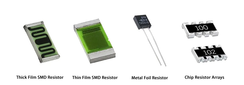 principais tipos e aplicações de resistores SMD